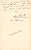 Ugalde, Delphine - Autograph Letter Signed
