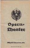 Korngold, Erich Wolfgang - Unsigned Program of him Conducting Two of His Operas 1920