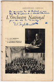 Inghelbrecht, Desire-Emile - Signed Program Paris 1943