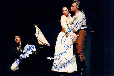 Hvorostovsky, Dmitri - Roschmann, Dorothea - Graham, Susan - Triple Signed Photograph in Nozze di Figaro