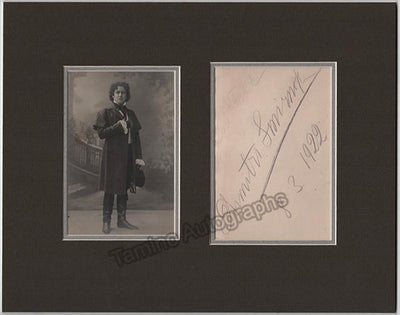 Smirnov, Dimitri - Signature + Photo 1922
