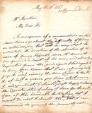 Crivelli, Domenico - Autograph Letter Signed 1843