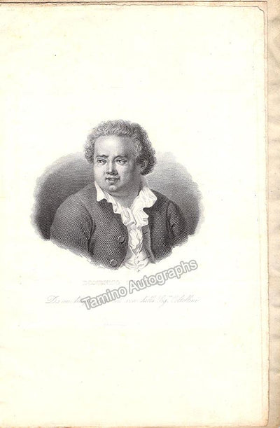 Cimarosa, Domenico - Vintage Lithograph 1837