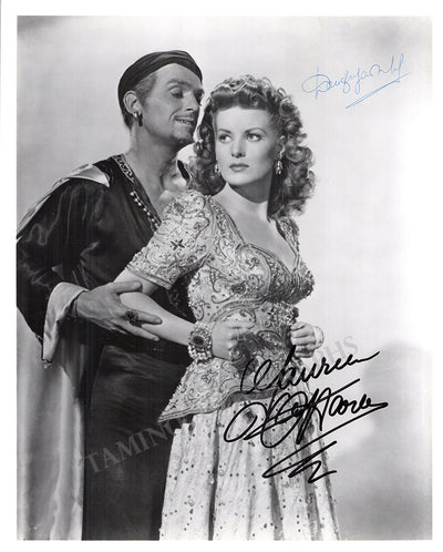 O'Hara, Maureen - Fairbanks Jr., Douglas - Signed Photograph in "Sinbad The Sailor"