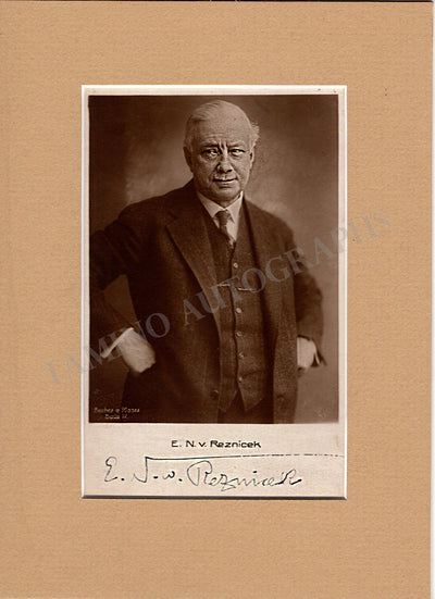 Reznicek, Emil N. von - Signed Photograph