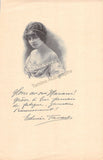 Favart, Edmee - Autograph Letter Signed + Print