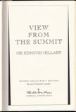Hillary, Edmund - Signed Book "View from the Summit"