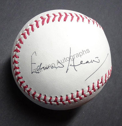 Heath, Edward - Signed Baseball