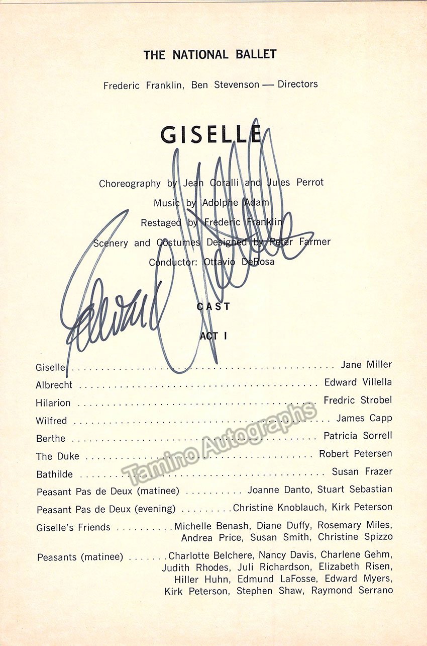 Villella, Edward - Signed Program