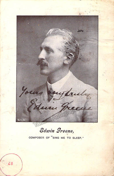 Greene, Edwin - Signed Photograph