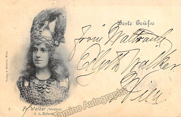 Edyth Walker WALKER, Edyth (Various Autographs)