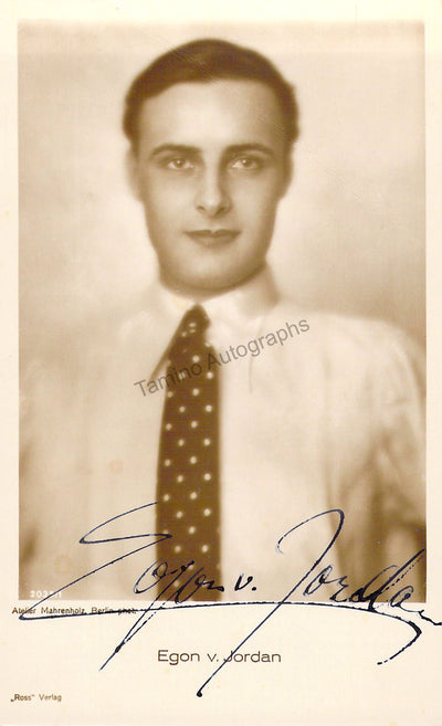 Von Jordan, Egon - Signed Photograph