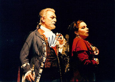 Bruson, Renato - Coelho, Eliane - Double Signed Photo in Tosca