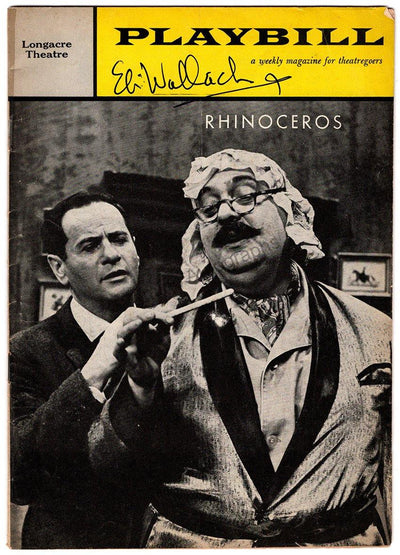 Wallach, Eli - Signed Program "Rhinoceros"