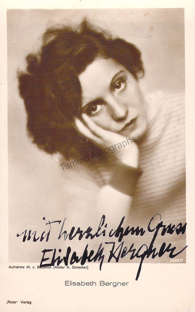 Bergner, Elisabeth - Signed Photograph