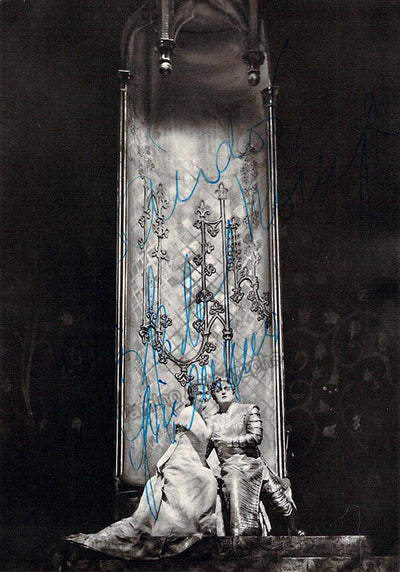 Grummer, Elisabeth - Konya, Sandor - Double Signed Photo in Lohengrin