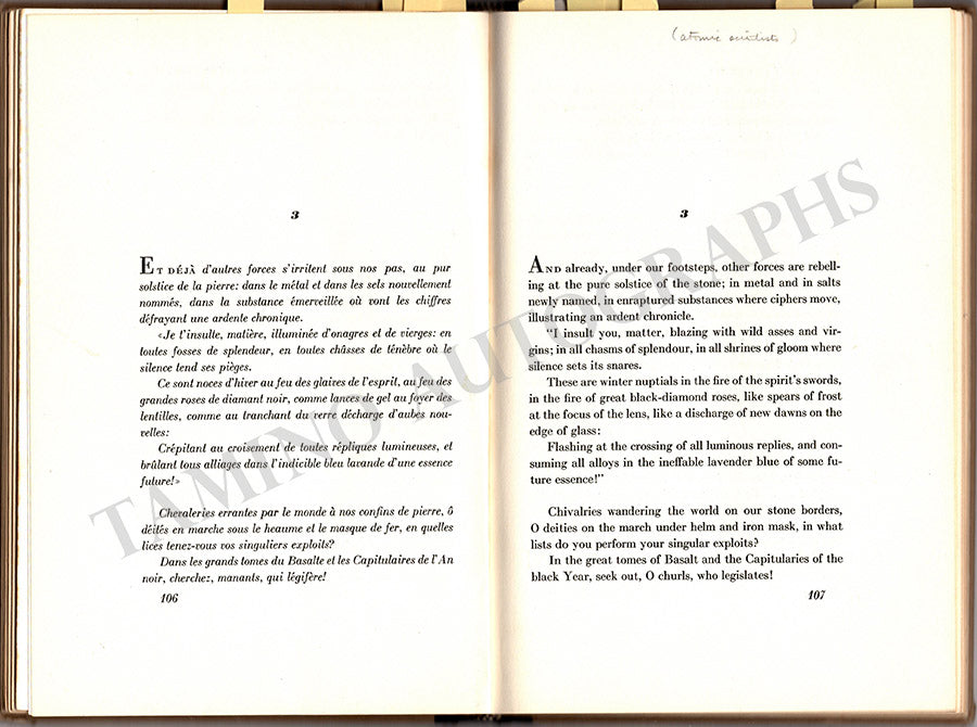 Carter, Elliott - Book with his Autograph Notes for Concerto for Orchestra World Premiere