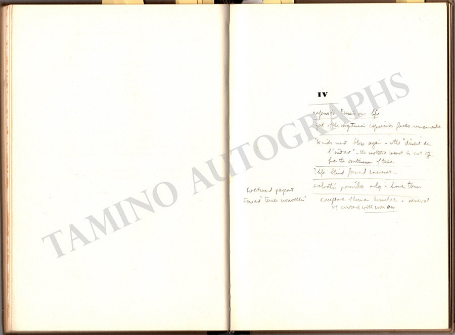 Carter, Elliott - Book with his Autograph Notes for Concerto for Orchestra World Premiere