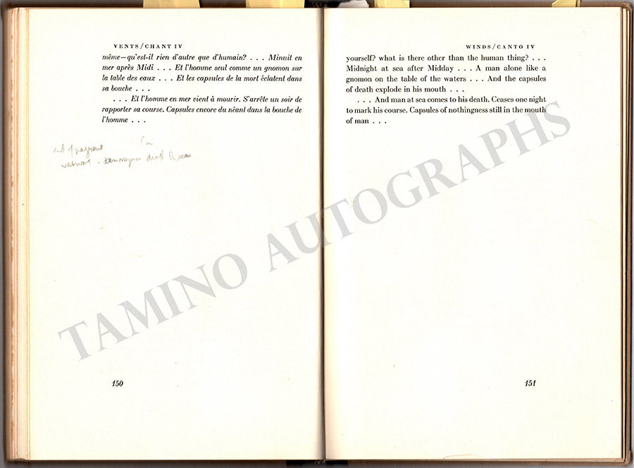 Carter, Elliott - Book with his Autograph Notes for Concerto for Orchestra World Premiere