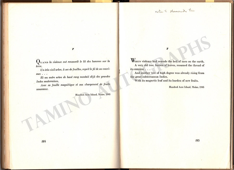 Carter, Elliott - Book with his Autograph Notes for Concerto for Orchestra World Premiere