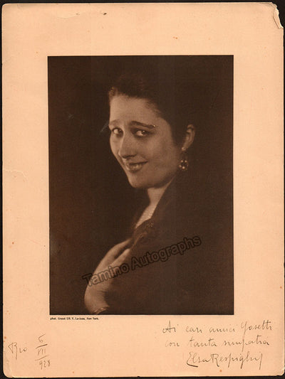 Respighi, Elsa - Signed Photograph