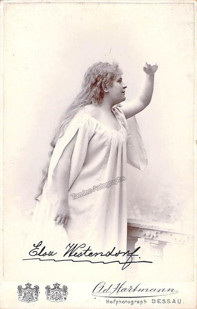 Westendorf, Elsa - Signed Cabinet Photo