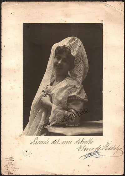 De Hidalgo, Elvira - Large Signed Photo 1908