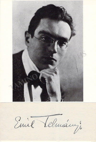 Telmanyi, Emil - Signature & Photograph