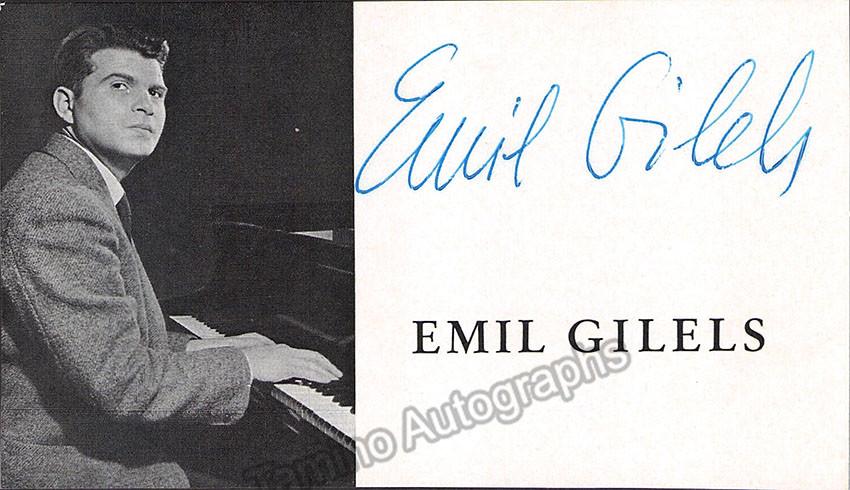 Gilels, Emil - Signed Photo - Tamino