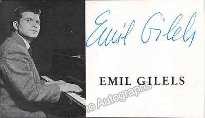 Gilels, Emil - Signed Photo