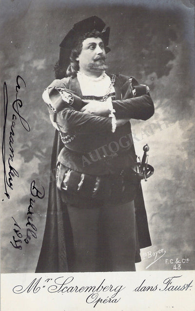 Scaremberg, Emile - Signed Photograph 1899