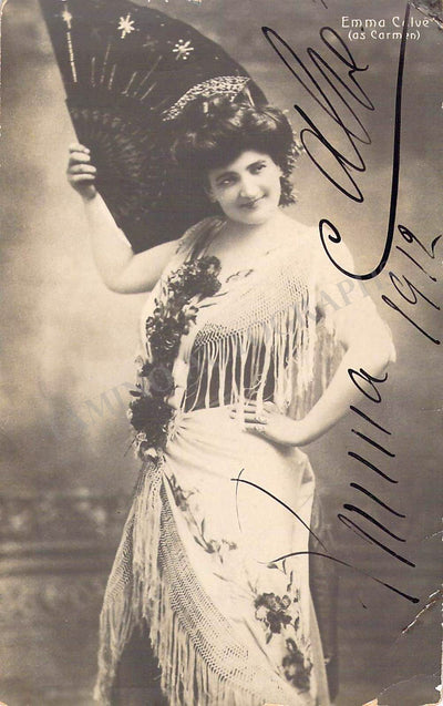 Calve, Emma - Signed Photograph in Carmen 1912