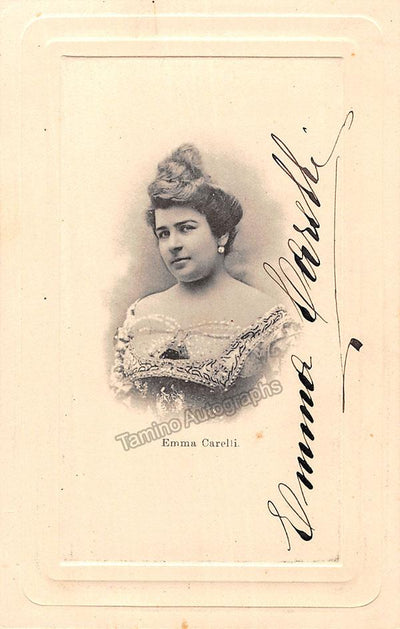Carelli, Emma - Signed Photo Postcard