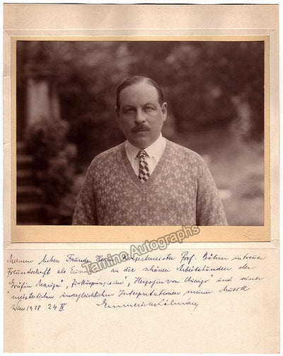 Kalman, Emmerich - Large Photograph Signed 1928