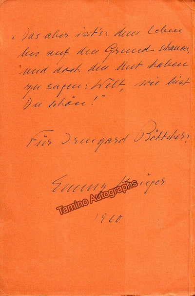 Kruger, Emmy - Signed Booklet