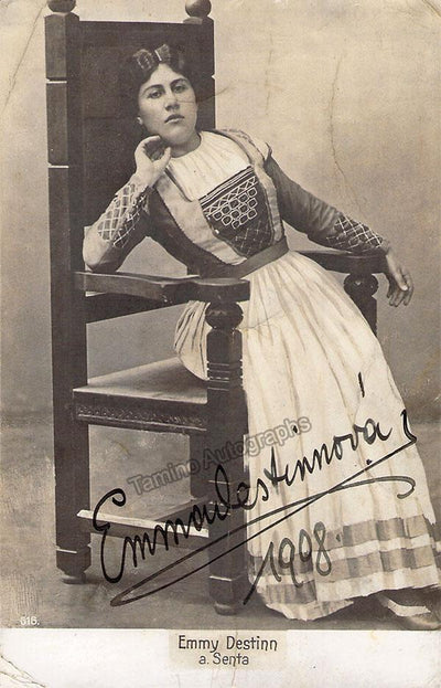 Destinn, Emmy - Signed Photo in Der Fliegende Hollander 1908