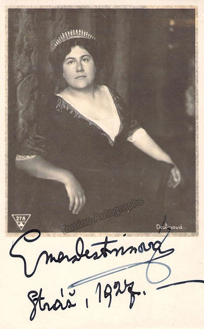 Destinn, Emmy - Signed Photo as Tosca 1927