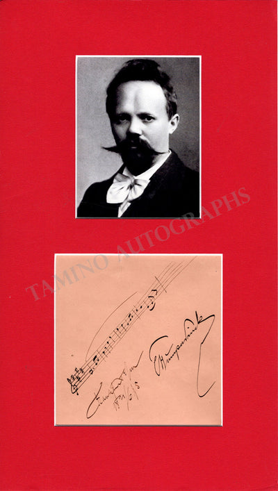 Humperdinck, Engelbert - Autograph Music Quote 1915 & Photo
