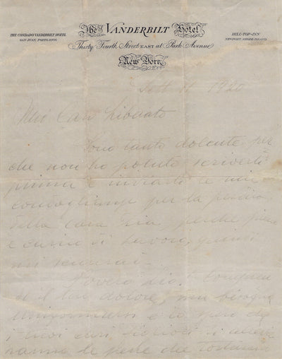 Caruso, Enrico - Autograph Letter Signed 1920