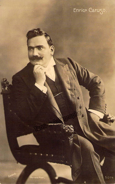 Caruso, Enrico - Signed Album Page + Photo