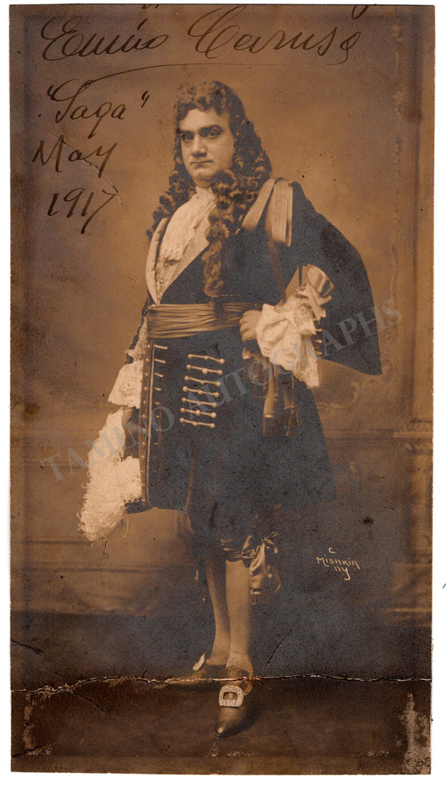 Caruso, Enrico - Signed Photograph as Riccardo 1917