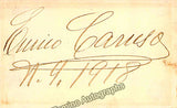 Caruso, Enrico - Signed Card 1918