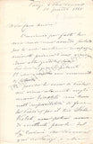 Delle Sedie, Enrico - Autograph Letter Signed 1868