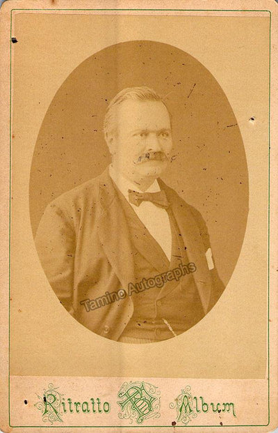 Delle Sedie, Enrico - Signed Cabinet Photograph