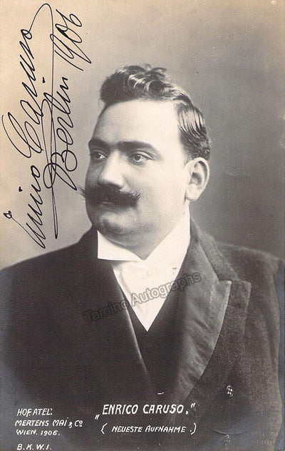 Caruso, Enrico - Signed Photo 1906