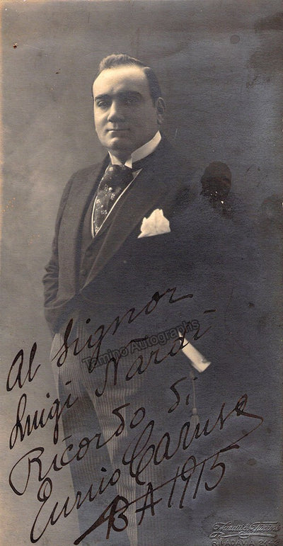Caruso, Enrico - Signed Photo 1915