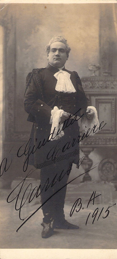 Caruso, Enrico - Signed Photo in Manon 1915