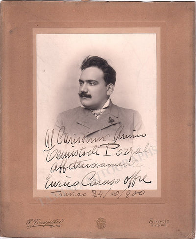Caruso, Enrico - Large Signed Photo 1900