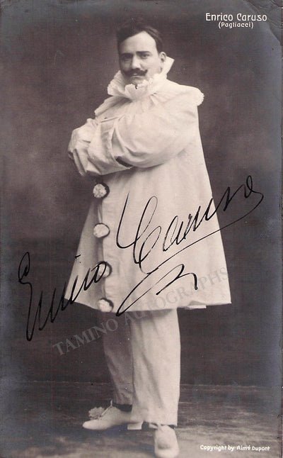 Caruso, Enrico - Signed Photo in Pagliacci