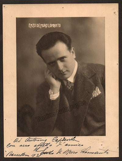 De Muro Lomanto, Enzo - Large Signed Photo 1931